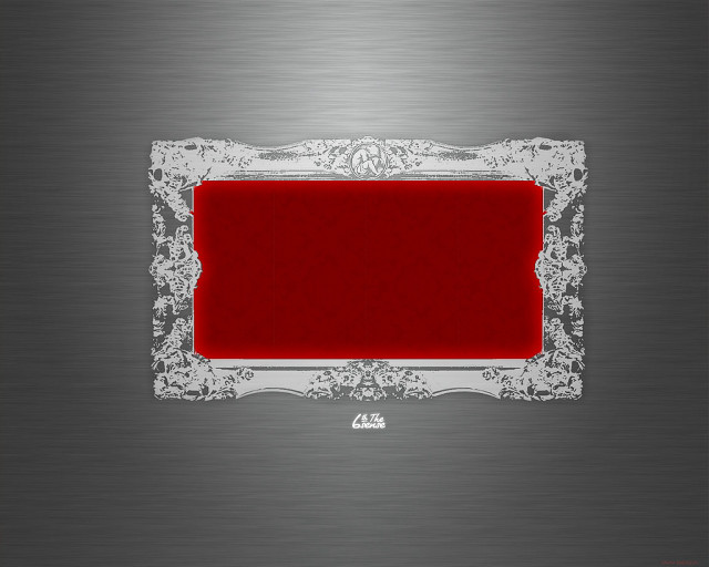 Red velvet seat silver frame free wallpaper - medium preview image