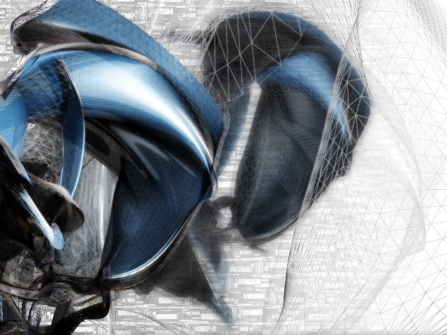 Headphones computer screen background lines free wallpaper - medium preview image