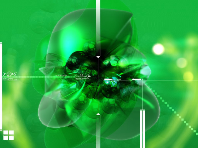 Green abstract background flower center free wallpaper - medium preview image