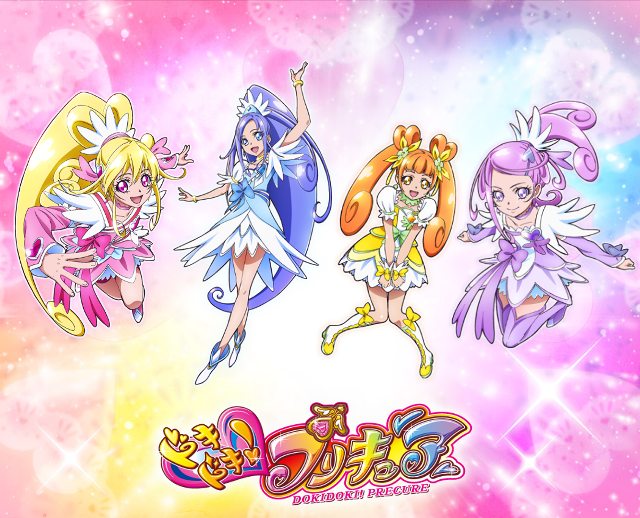 Anime characters colorful outfits pink free wallpaper - medium preview image