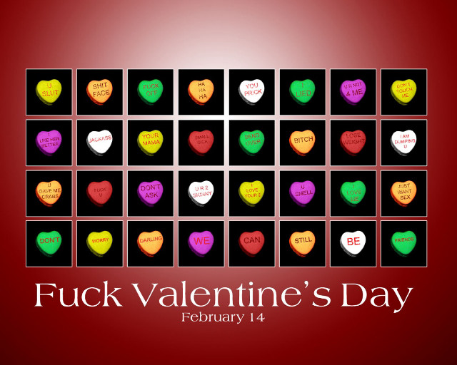 Valentines day poster hearts squares free wallpaper - medium preview image