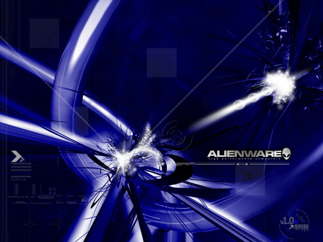 Blue abstract background white star #4 free wallpaper - medium preview image