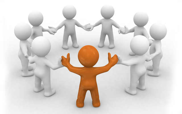 Group arms circle hands outside #2 free wallpaper - medium preview image
