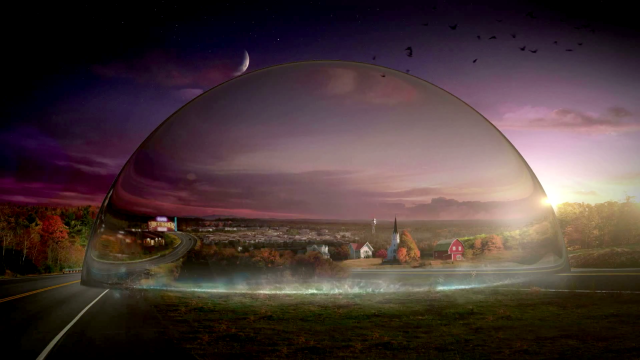 Large mirror city night sky free wallpaper - medium preview image