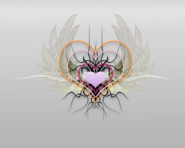 Heart wings heart shaped object #2 free wallpaper - medium preview image