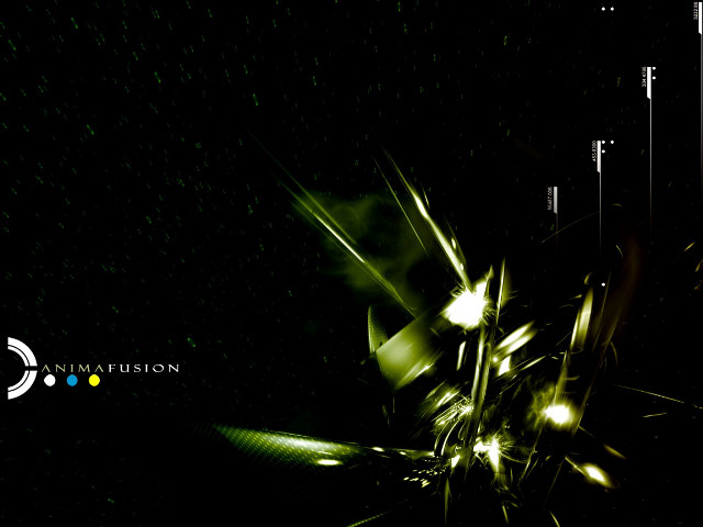 Black background green yellow design free wallpaper - medium preview image