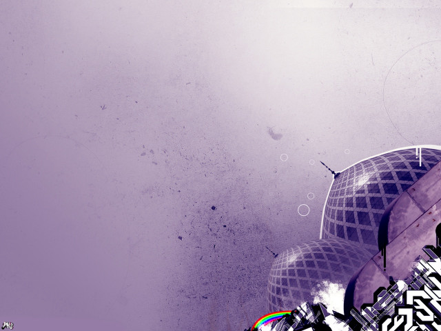 Purple background person umbrella rainbow #3 free wallpaper - medium preview image