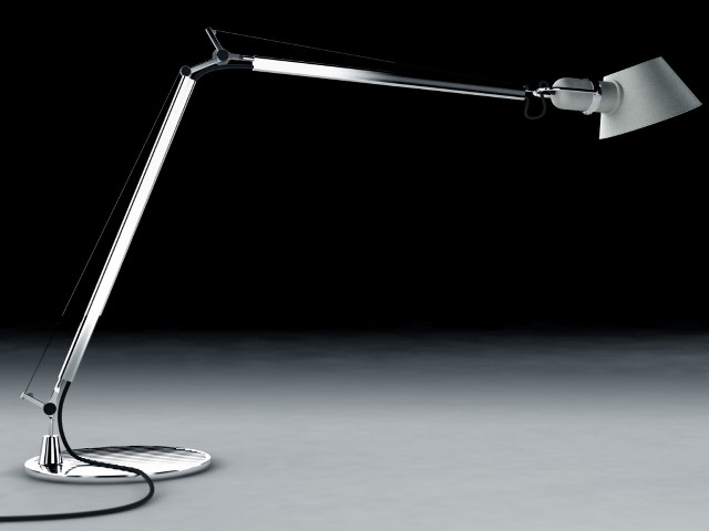 Desk lamp black background white free wallpaper - medium preview image