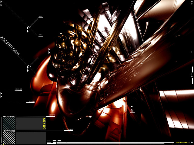 Metallic object lines dots surface free wallpaper - medium preview image