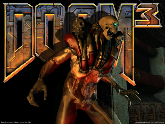 Demonic robot gun image text free wallpaper - medium preview image