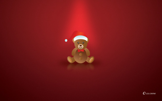 Teddy bear santa hat red #4 free wallpaper - medium preview image