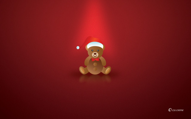 Teddy bear santa hat red #5 free wallpaper - medium preview image