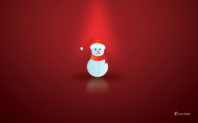 Snowman red hat scarf red free wallpaper - medium preview image