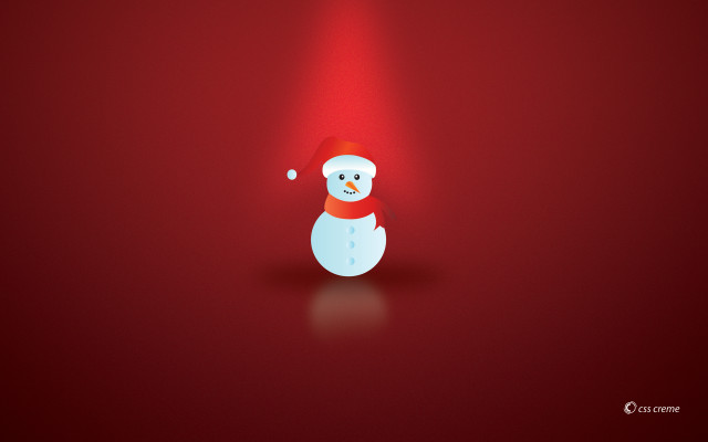 Red background white snowman red free wallpaper - medium preview image