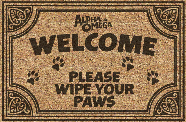 Welcome mat dog paw print free wallpaper - medium preview image