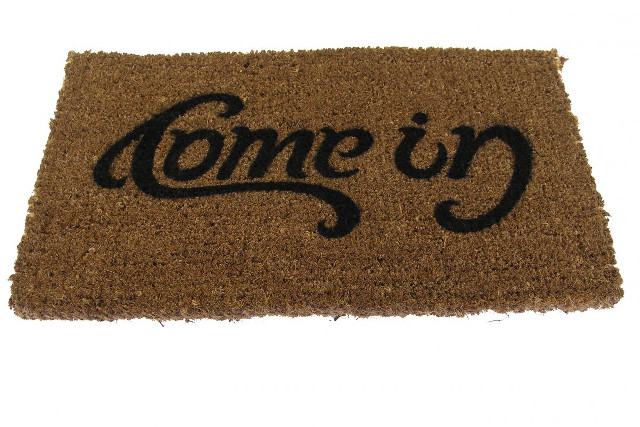Welcome mat come in black free wallpaper - medium preview image