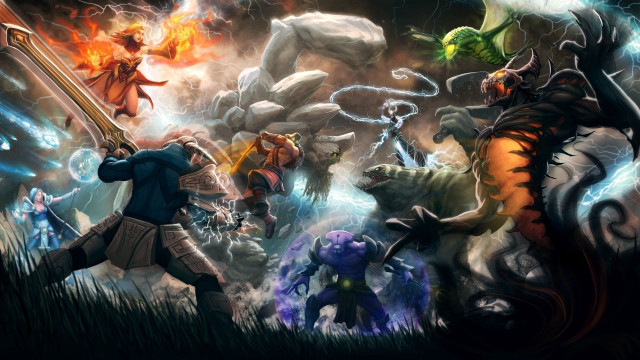 Group monster field sword man #2 free wallpaper - medium preview image