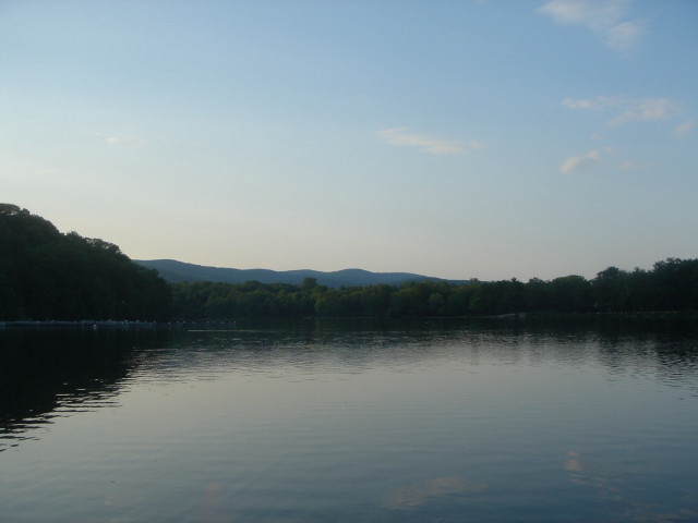 Lake mountain trees blue sky #2 free wallpaper - medium preview image