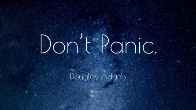 Dont panic night sky stars free wallpaper - medium preview image
