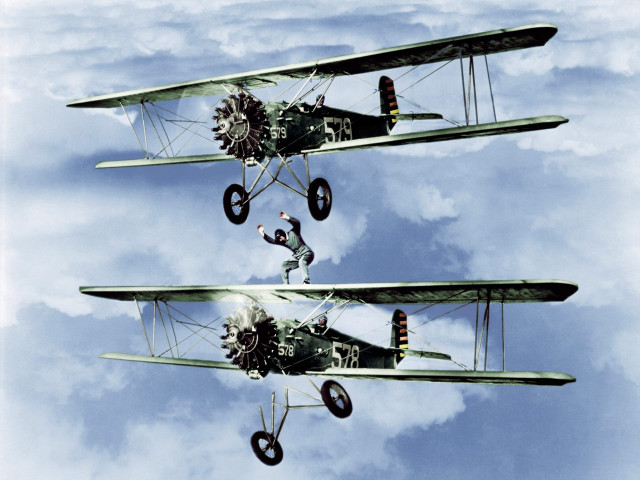 Three planes sky man wing free wallpaper - medium preview image