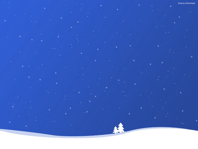 Snowy landscape tree stars blue #2 free wallpaper - medium preview image