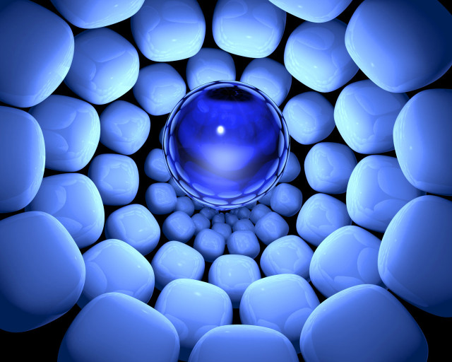 Blue ball white balls circle #2 free wallpaper - medium preview image