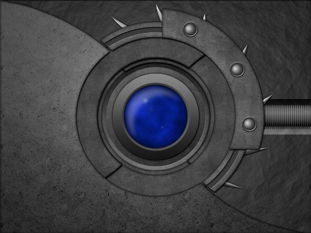 Metal blue spikes rivets gray free wallpaper - medium preview image