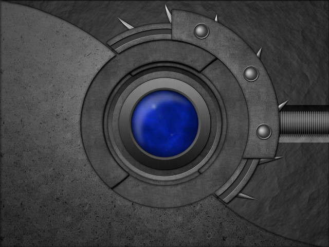 Metal blue spikes rivets gray #3 free wallpaper - medium preview image