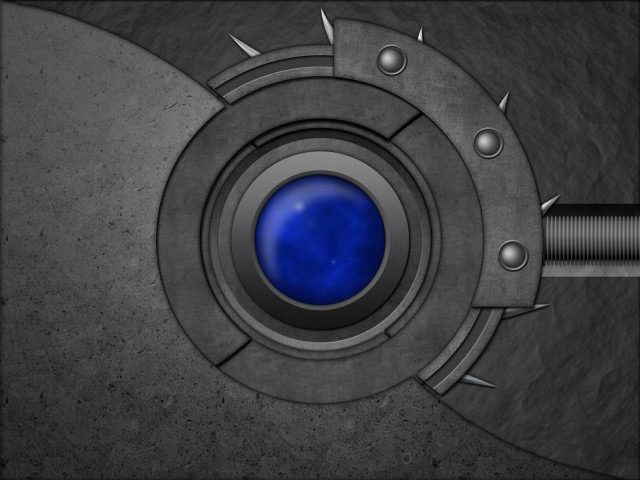 Metal blue spikes rivets gray #2 free wallpaper - medium preview image