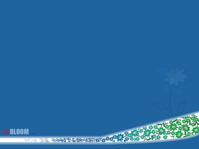 Blue background white green flower free wallpaper - medium preview image