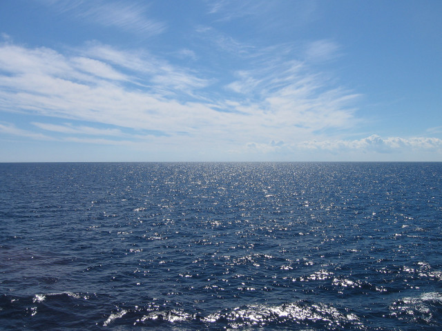 Water sky clouds boat reflection #10 free wallpaper - medium preview image