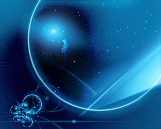 Blue abstract background circular design #10 free wallpaper - medium preview image