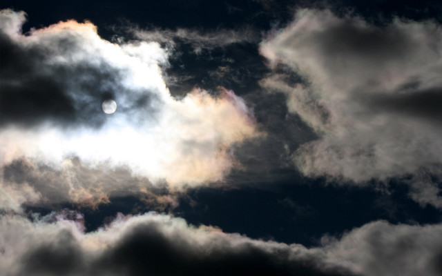 Bright sun clouds white circle #4 free wallpaper - medium preview image