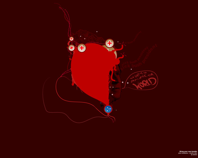Red heart medical symbol background free wallpaper - medium preview image