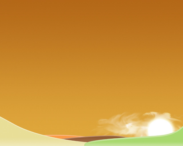 Sky clouds sun green orange free wallpaper - medium preview image
