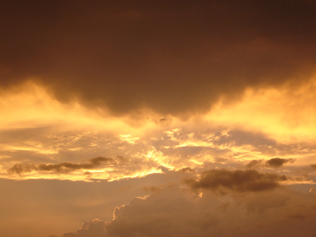 Plane flying sky clouds sunset free wallpaper - medium preview image
