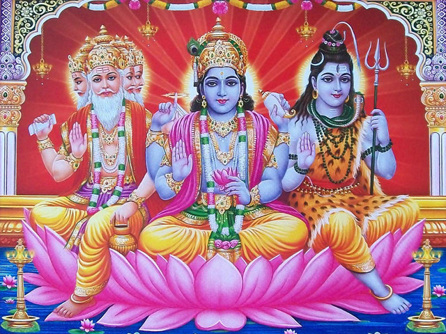 Deities lotus red background sky free wallpaper - medium preview image