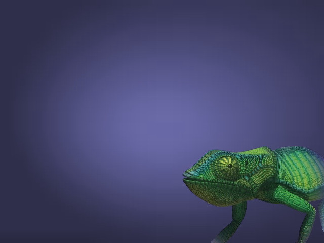 Green chameleon purple background blue free wallpaper - medium preview image