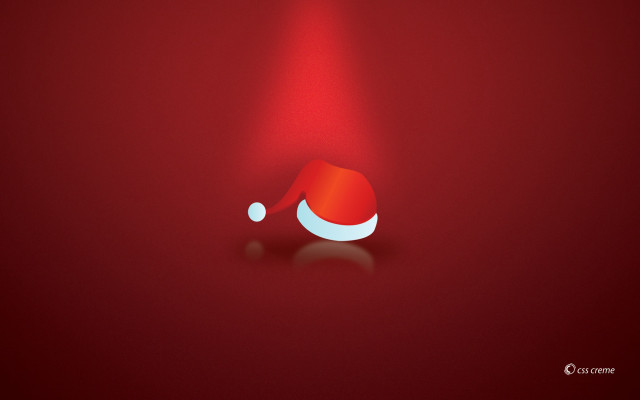 Red background santa hat red #2 free wallpaper - medium preview image