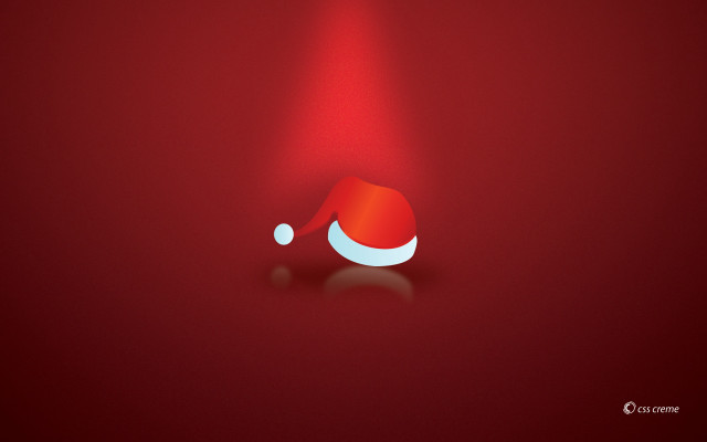 Red background santa hat white free wallpaper - medium preview image