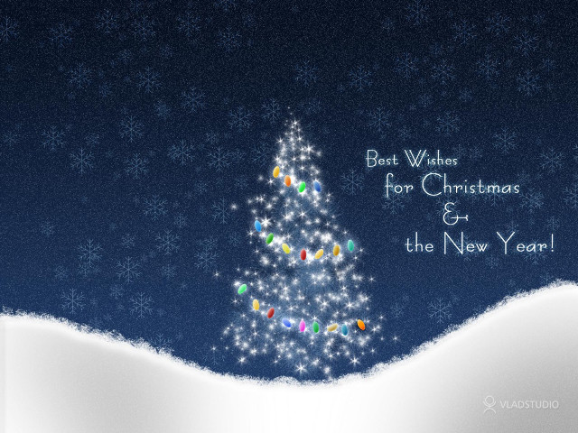 Christmas tree lights snow best #2 free wallpaper - medium preview image
