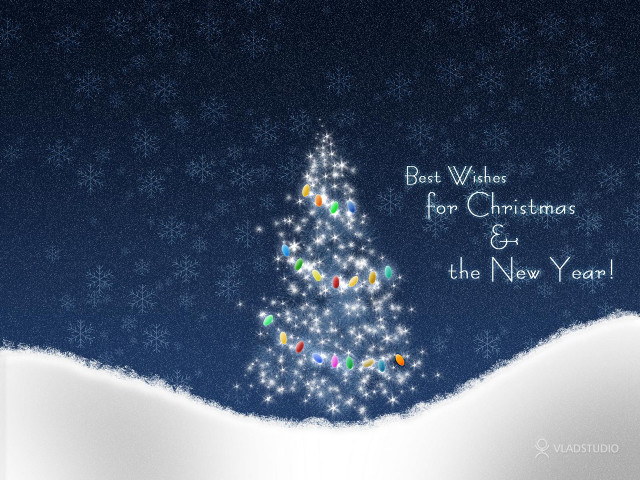 Christmas tree lights snow best #3 free wallpaper - medium preview image