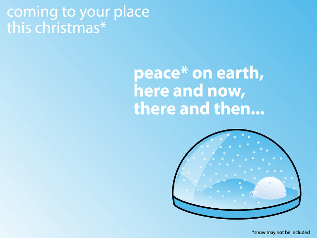 Snow globe christmas peace on free wallpaper - medium preview image