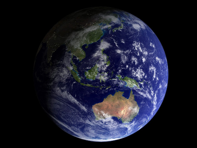 Earth australia space view sideways free wallpaper - medium preview image