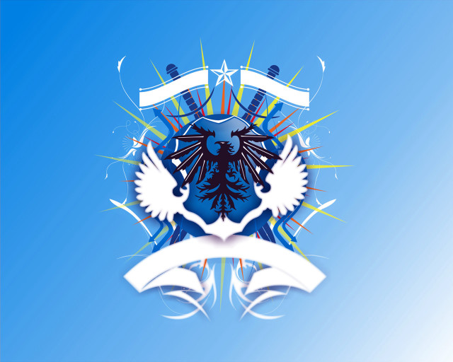 Blue white background bird banner #2 free wallpaper - medium preview image