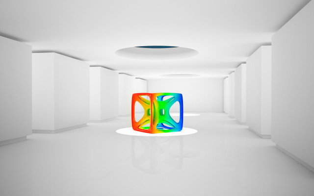 White floor colorful object room #3 free wallpaper - medium preview image