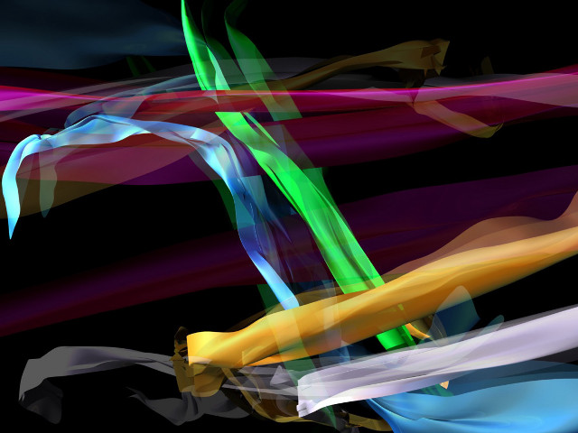Colorful abstract painting green art free wallpaper - medium preview image