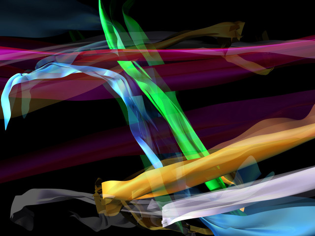 Colorful abstract green yellow blue free wallpaper - medium preview image