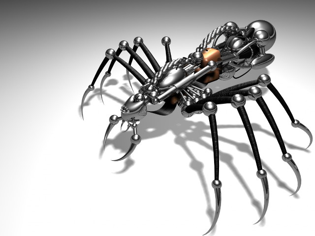Metal spider wooden handle back #2 free wallpaper - medium preview image