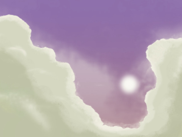 Purple sky clouds bright sun free wallpaper - medium preview image
